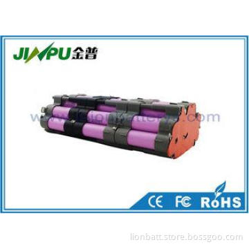 Custom 36v 20ah Lithium Battery Pack 10S8P 18650 cells 228W